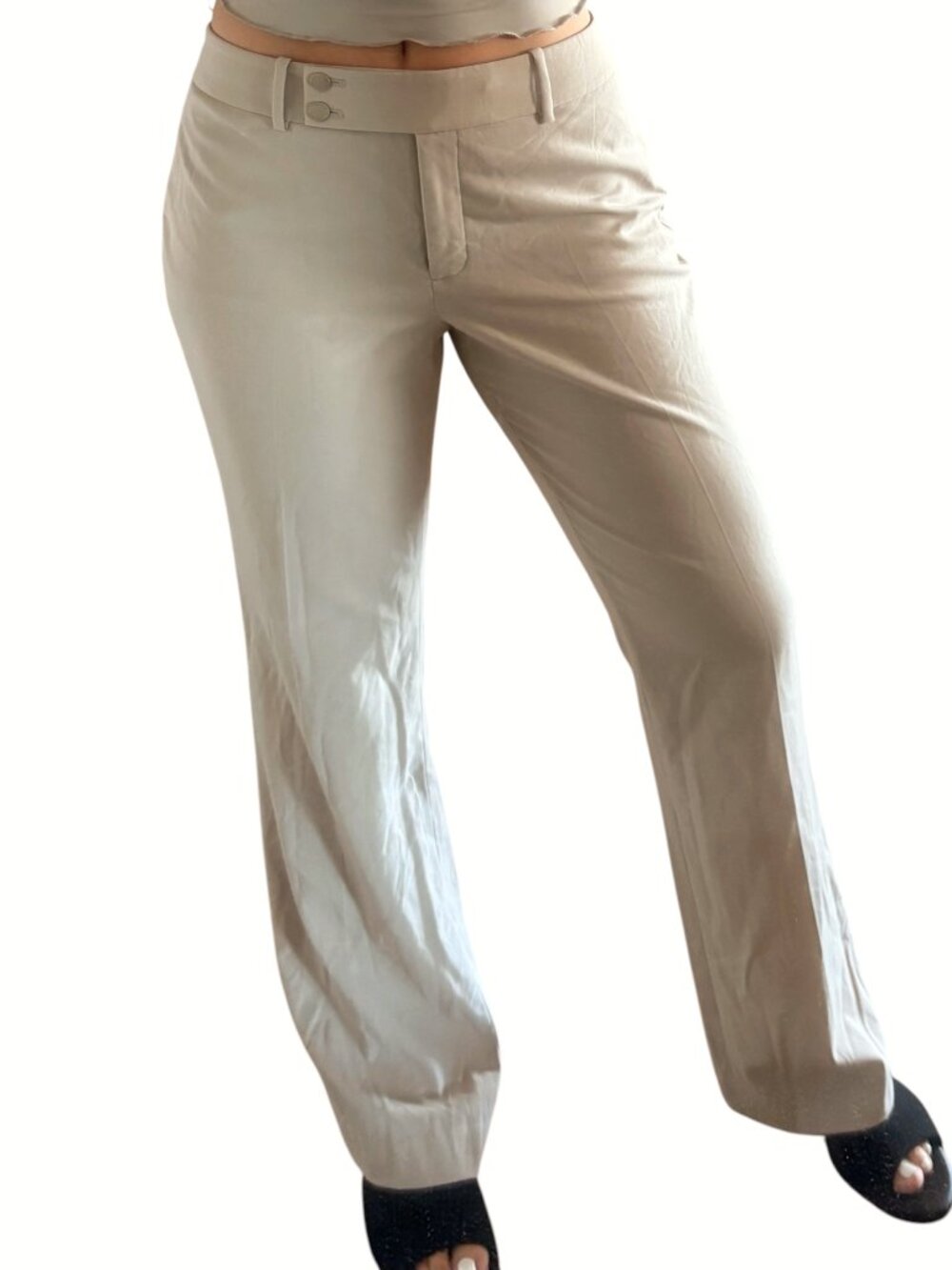 Calvin Klein Women’s Bootcut Trousers Beige